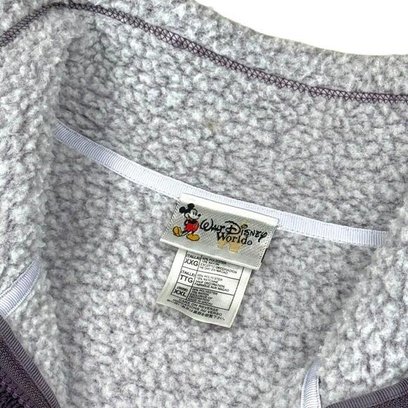 VTG Walt Disney World Tinker Bell Sherpa Fleece Jacket Women XXL Purple Full Zip - Picture 7 of 11